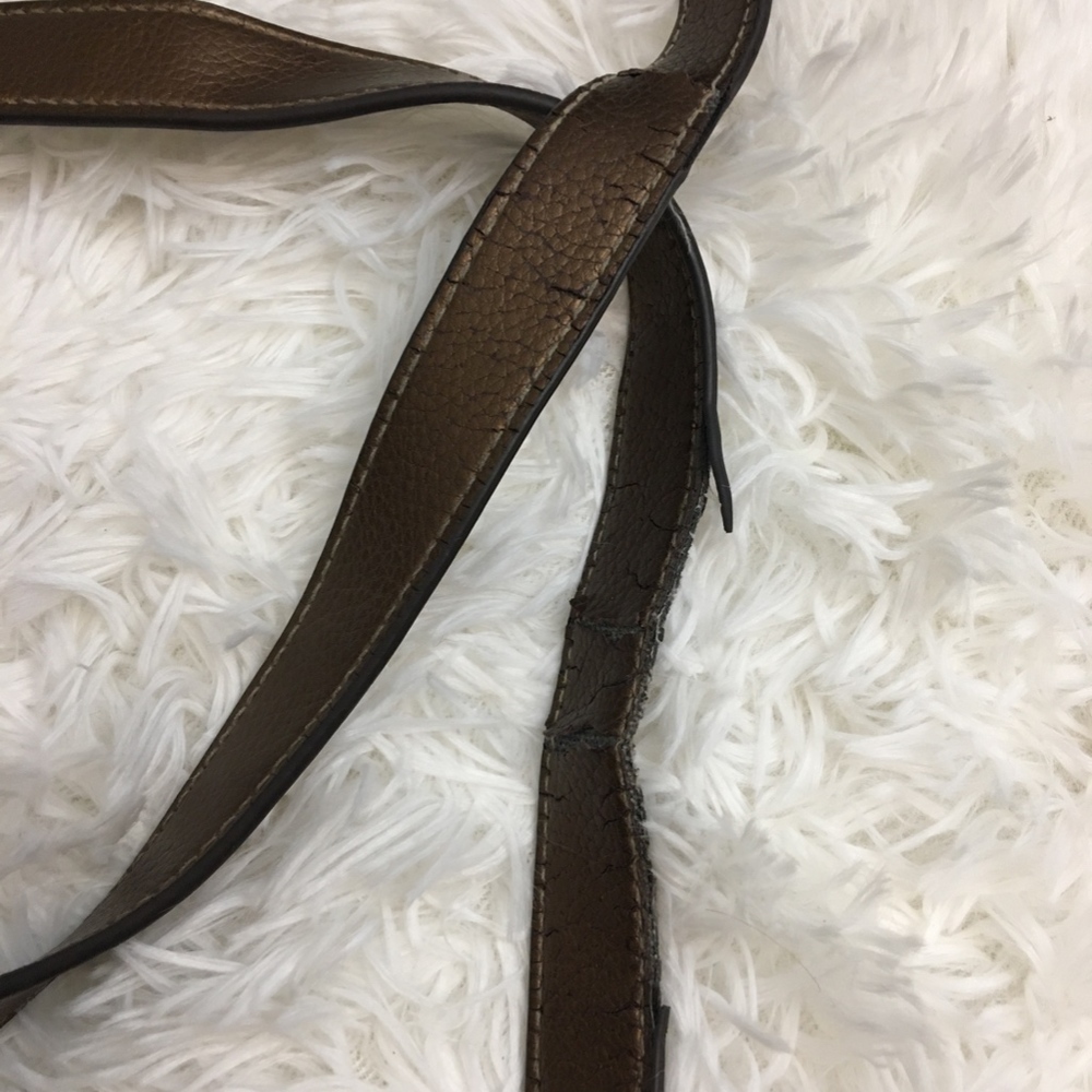 Crazy Horse Brown Shimmer Shoulder Bag - Picture 7 of 8